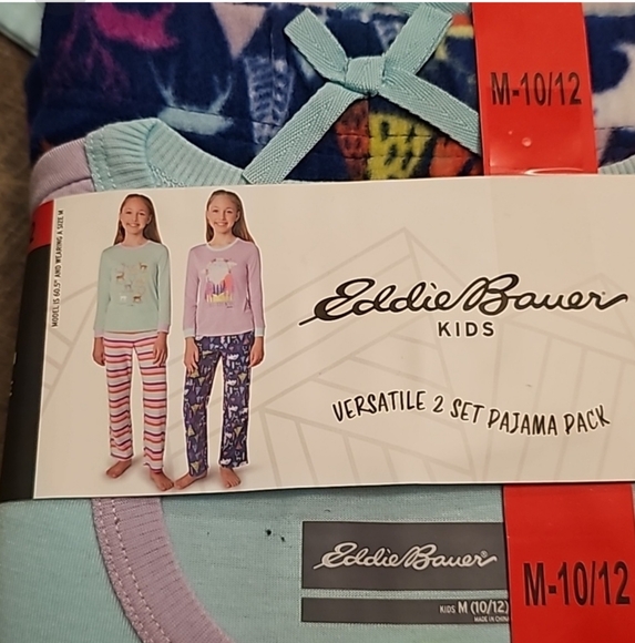 Eddie Bauer Youth 4-piece Pajama Set - Picture 3 of 3